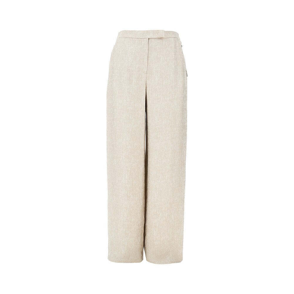 Emporio Armani Icon Laminated Viscose Pants